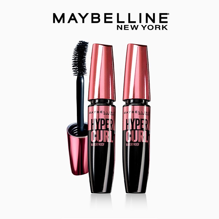 [Bộ trang điểm] Bộ đôi Mascara Cong Mi Hyper Curl Maybelline New York