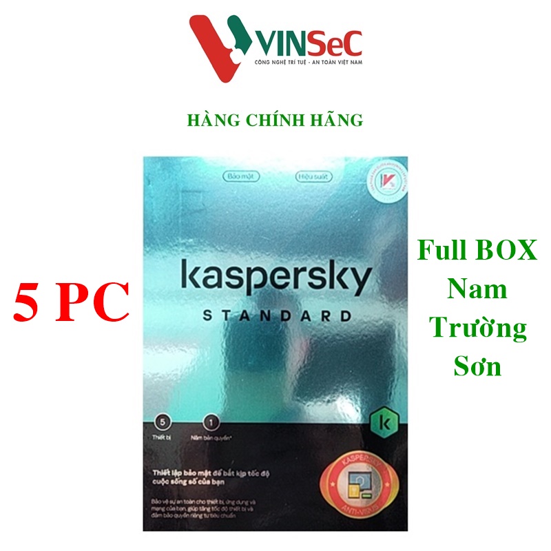 Kaspersky Standard Cho 5 Máy Tính - Standard 5 - Hàng chính hãng