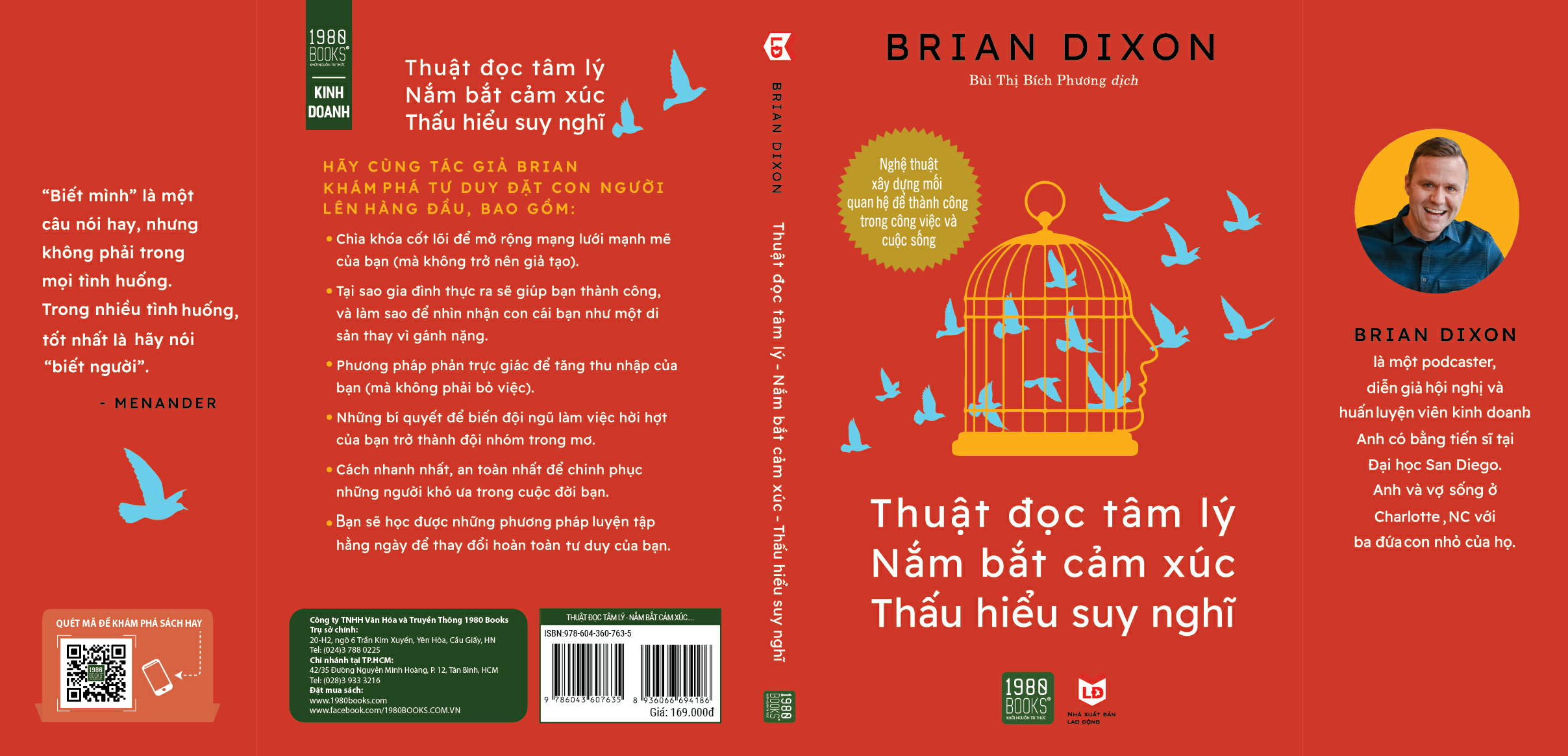 Thuật đọc tâm lý, Nắm bắt cảm xúc, Thấu hiểu suy nghĩ - Brian Dixon - 1980BOOKS HCM