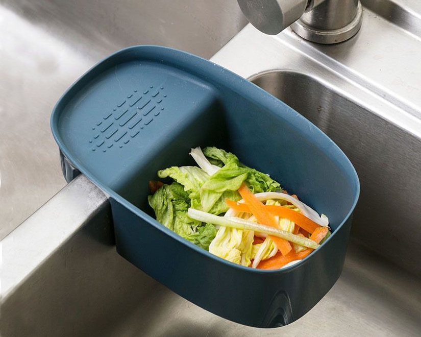 Khay Nhựa Treo Bồn Rửa Đa Năng Hình Bầu Dục Tiện Lợi