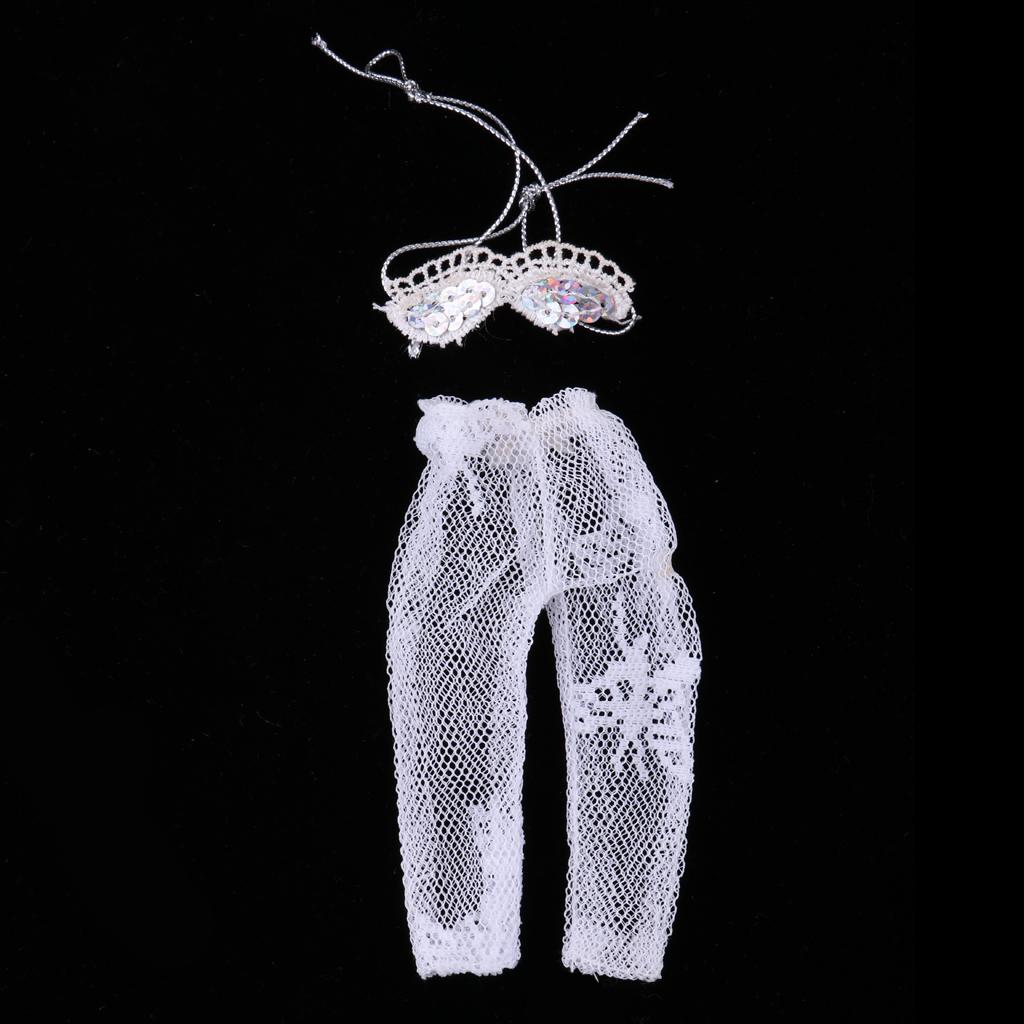 4Set Doll Underwear Tops & Lace Panty-Hose Shorts Pants For Doll Accs