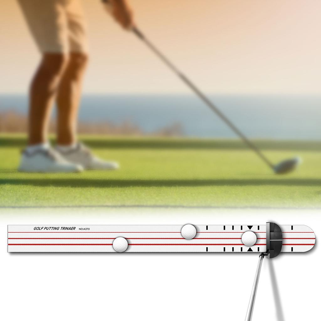 Golf Putting Alignment Portable Practice Putting Trainer for Indoor Chipping