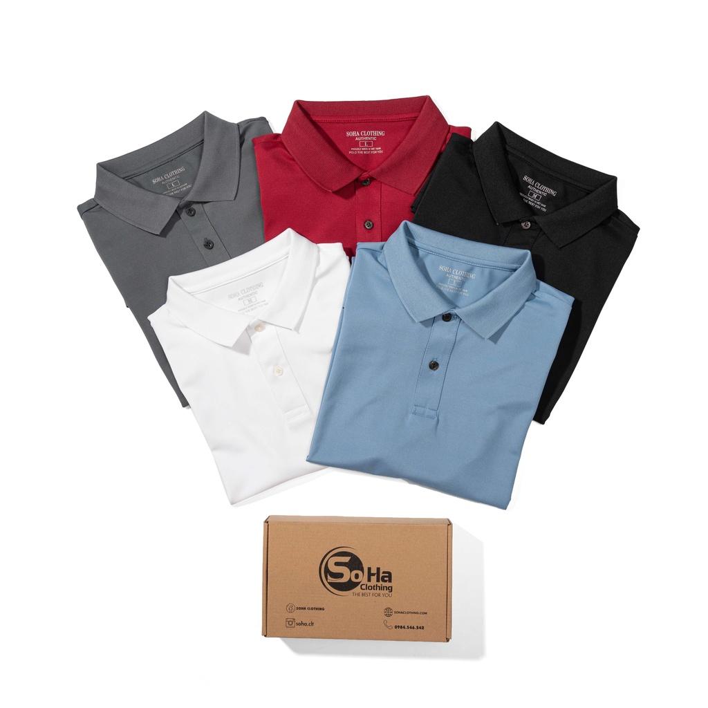Áo Thun Polo Nam Basic cổ bẻ vải Cá Sấu cao cấp chuẩn form, Áo Trơn Basic –SoHa Clothing