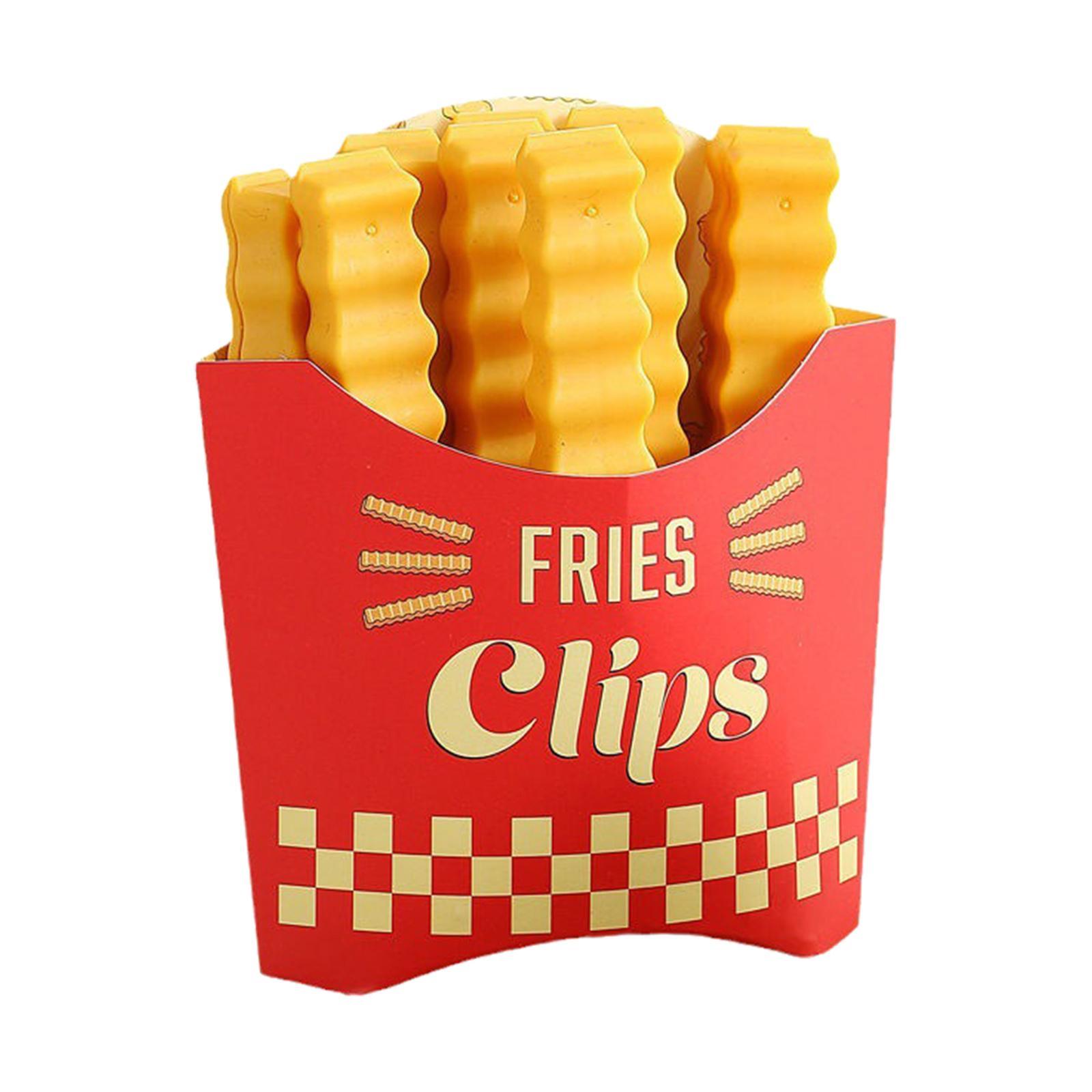 12x Food Bag Clip Fridge Cute Chip Clips for Snack Bag Kitchen Bakery