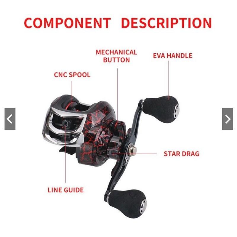 Máy Câu Cá 10kg Kim Loại Chuyên Nghiệp 19+1 Trục Luya 7.2:1 MA05