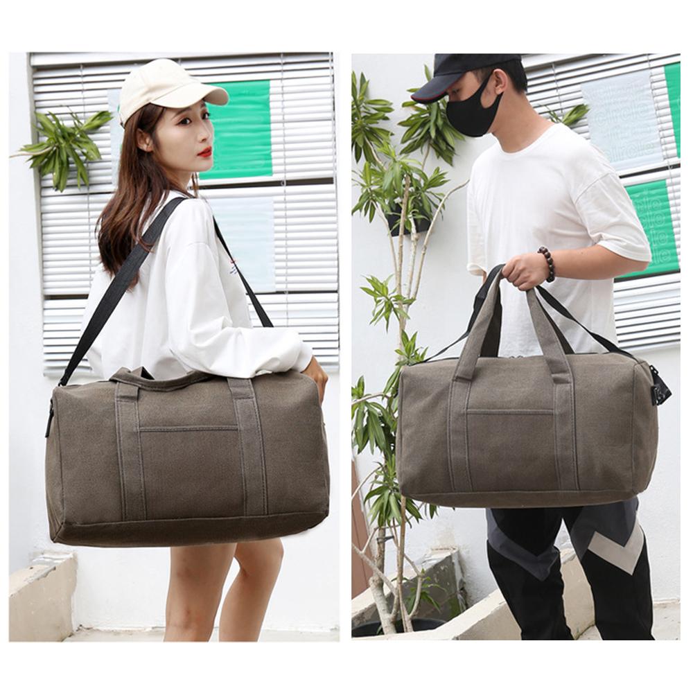 Travel Duffel Bag Large Capacity Canvas Travel Bag Outdoor Sports Gym Bag for Men and Women