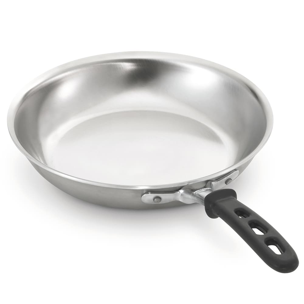 Chảo Inox Cao Cấp Bếp Từ 26 Cm Cấu Trúc 3 Lớp Toàn Thân, Chính Hãng Mỹ Vollrath USA
