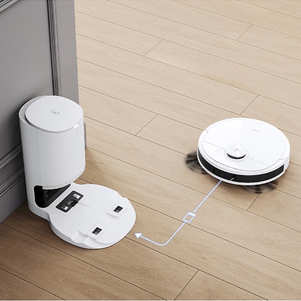 Robot hút bụi lau nhà thông minh Ecovacs Deebot N8 Pro Plus Bản Quốc Tế - Tích Hợp Dock Sạc Tự Động Hút Rác, Lưc Hút 2600PA, Bản Đồ Lasez TrueMapping Chính Xác Hơn Công Nghệ TrueDetect3D - Hàng Chính Hãng