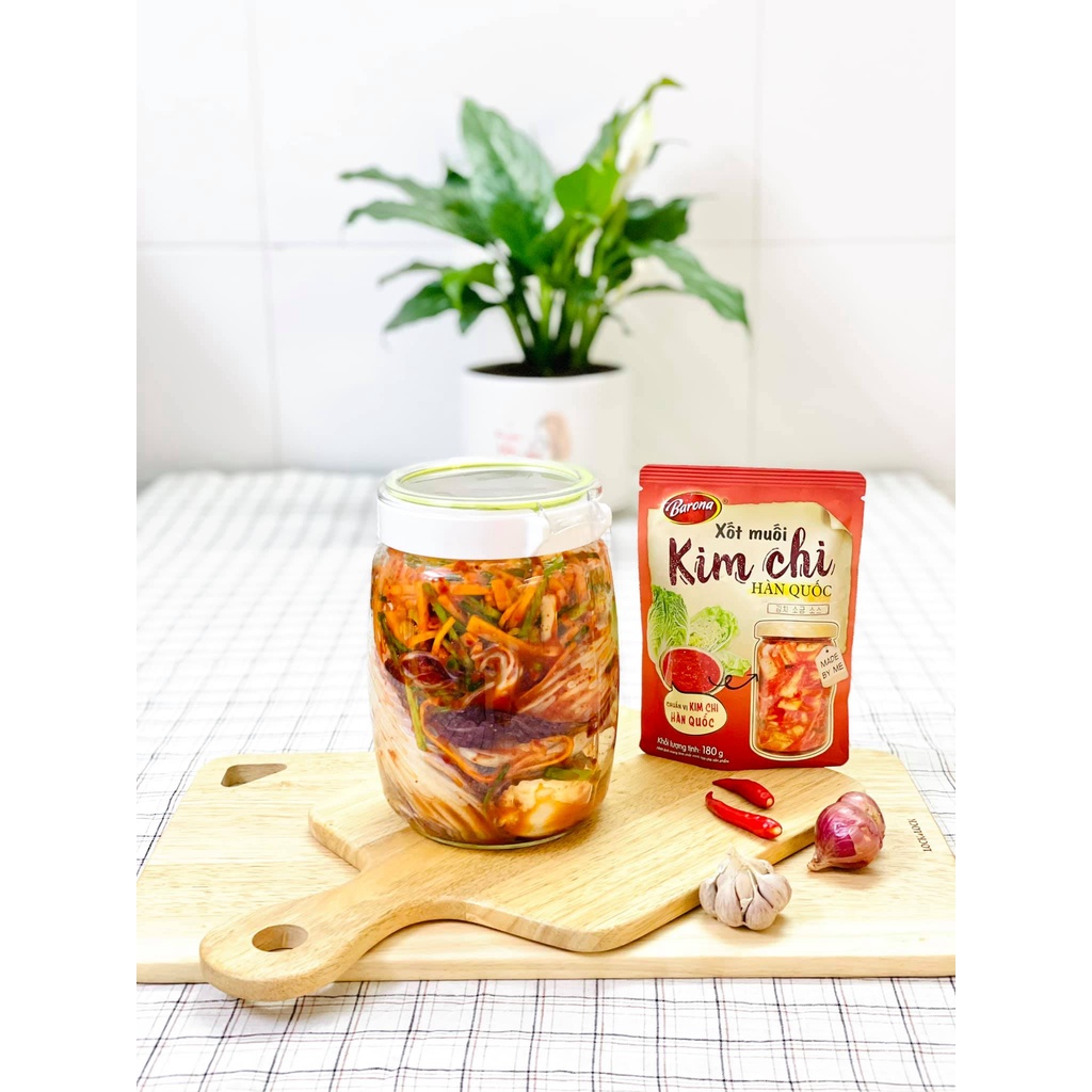 Combo 1 hộp Xốt Muối Kim Chi Barona 180g