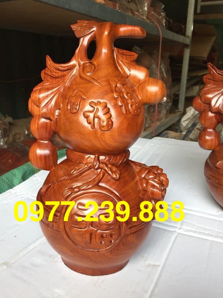 Hồ lô bằng gỗ hương 50cm
