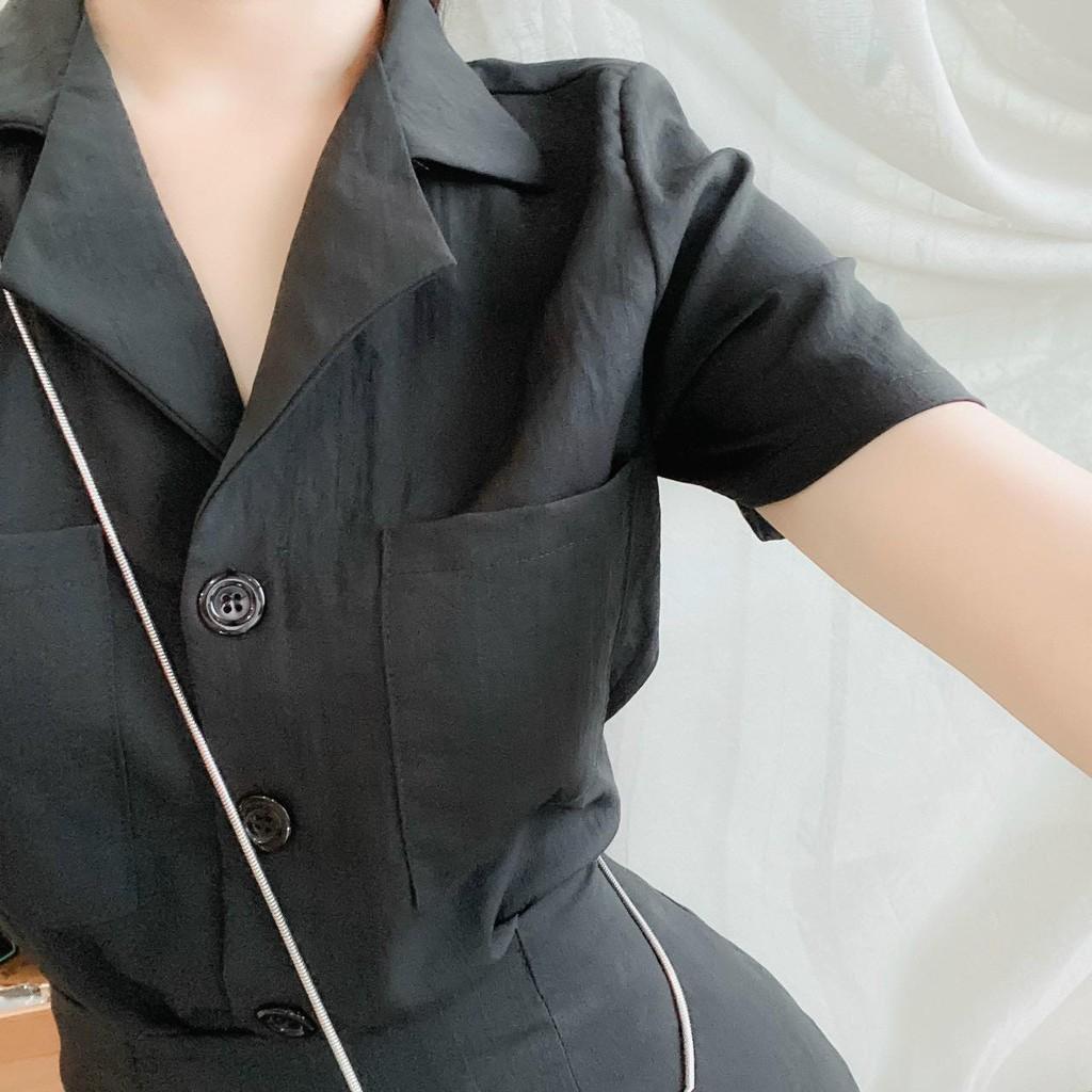 SET ÁO VEST NUDE + CHÂN VÁY XẺ