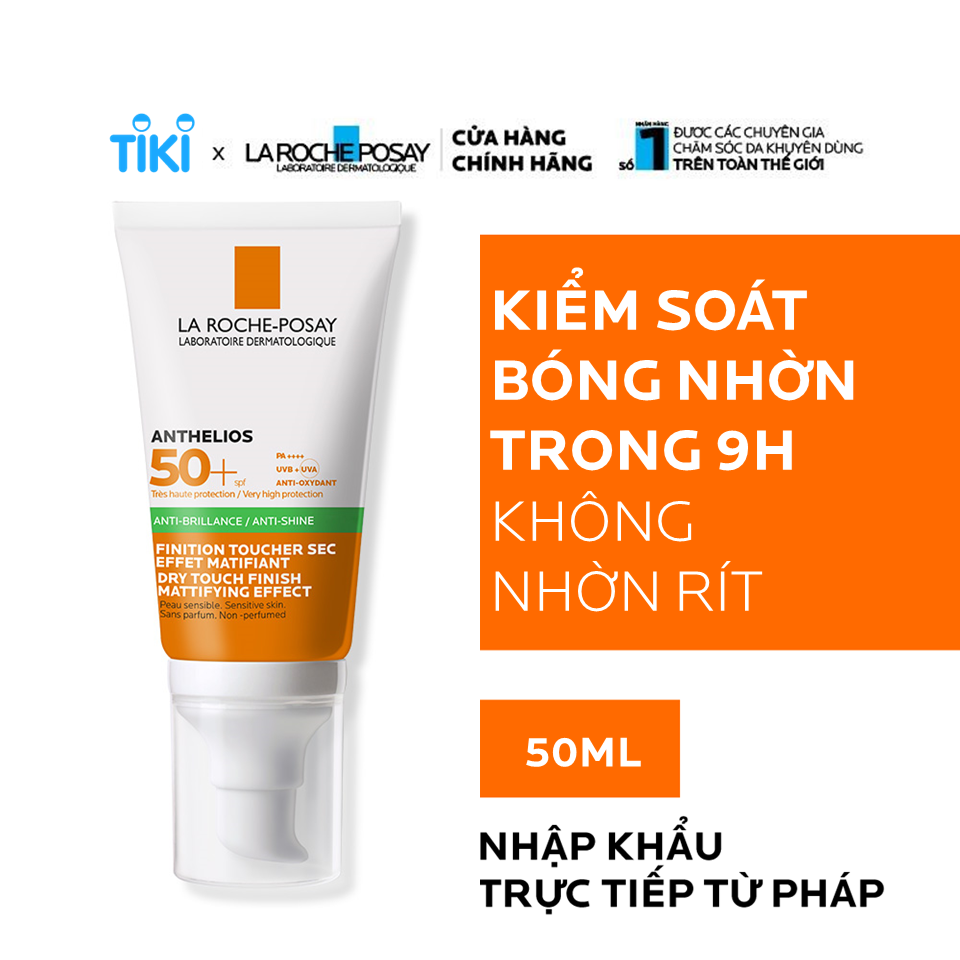 Kem Chống Nắng Không Màu Kiểm Soát Dầu La Roche-Posay Anthelios XL Dry Touch Gel-Cream SPF 50+ UVB &amp; UVA (50ml)