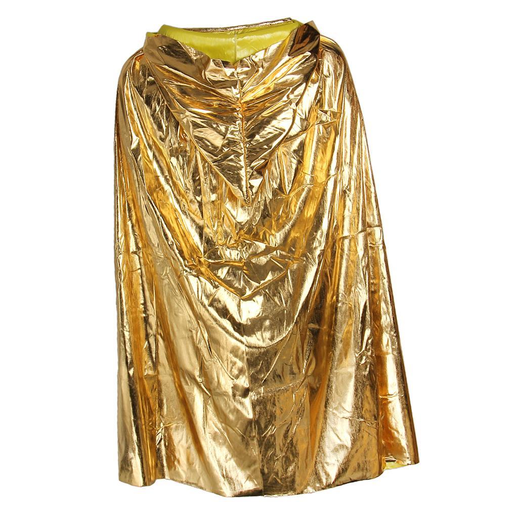 Long Halloween Cape Adults Hooded Cloak Witch Robe with Cap Cloak 140cm
