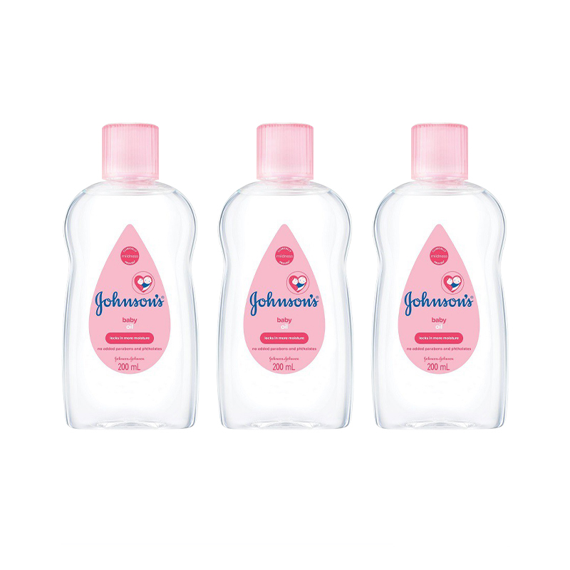 Combo 3 Chai Dầu Mát Xa Johnson's Baby Oil 200ml