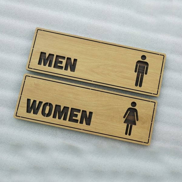 Bảng WC  Men - Women mẫu TL018 (Bộ 2 bảng)