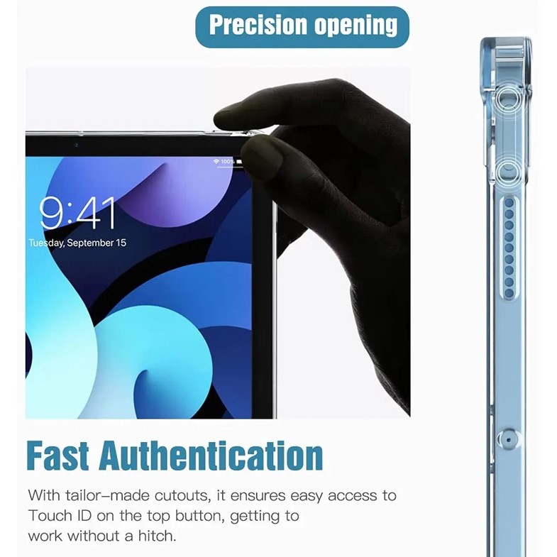 Ốp lưng chống sốc và kính cường lực TPU chất lượng cao cho Ipad Air 4 10.9