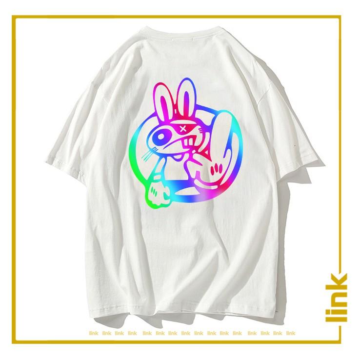 Áo BAD RABBIT phản quang 7 màu Unisex ( Đen, Trắng )