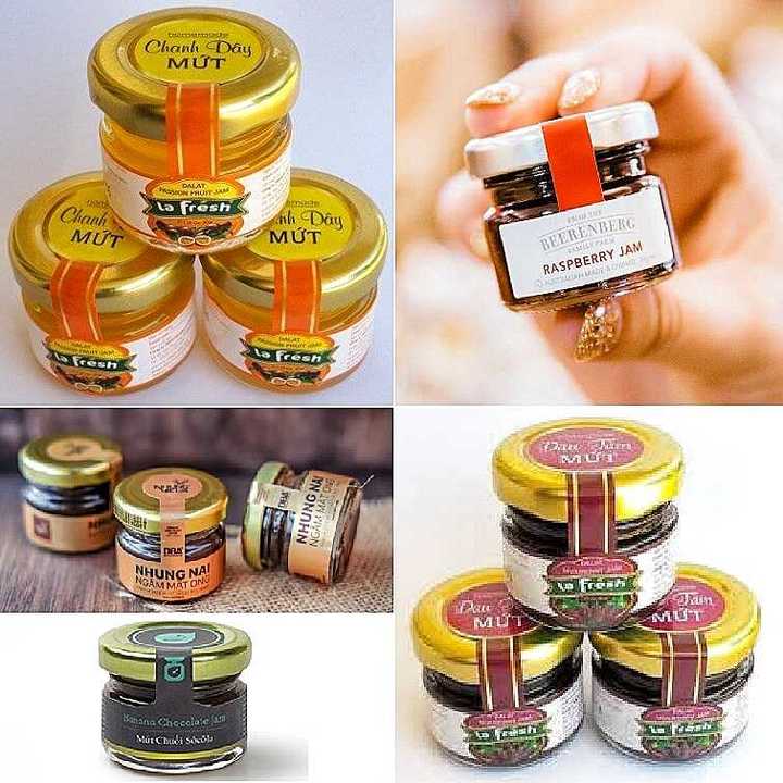 Hũ Thủy Tinh Nhỏ 30ML mẫu Trụ Tròn nắp thiếc vàng – Lọ đựng mật ong, sữa ong chúa, thực phẩm, mỹ phẩm