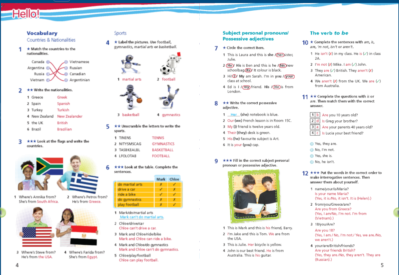 Tiếng Anh 6 Right on! Sách giáo viên điện tử Bài tập