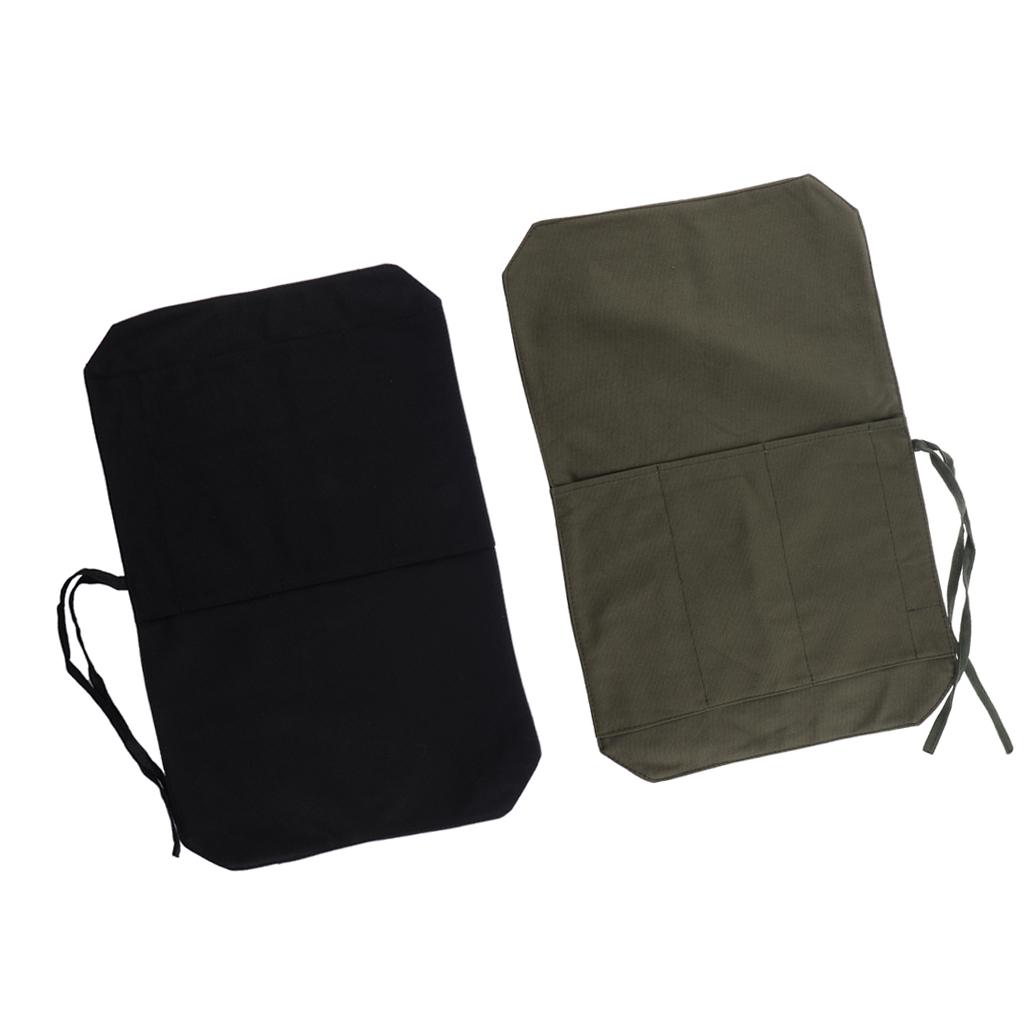 Chef's Knife Roll Bag Portable Travel Knife Case Carrier Storage Bag with 4 Slots