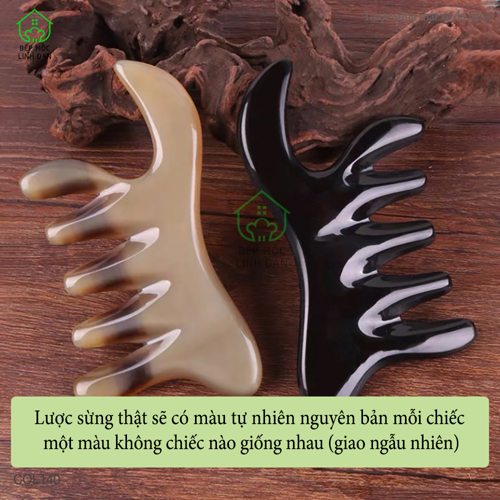 Lược Sừng Đa Năng Thần Thánh (Size: M - 11cm) Chuyên dụng Massage [COL140