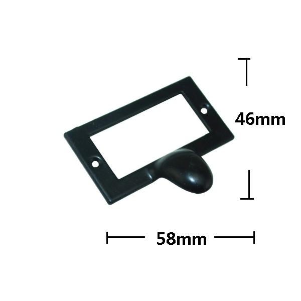 10Pcs Drawer Wardrobe Filing Cabinet Card Frame Label Holder Handle 58*46mm