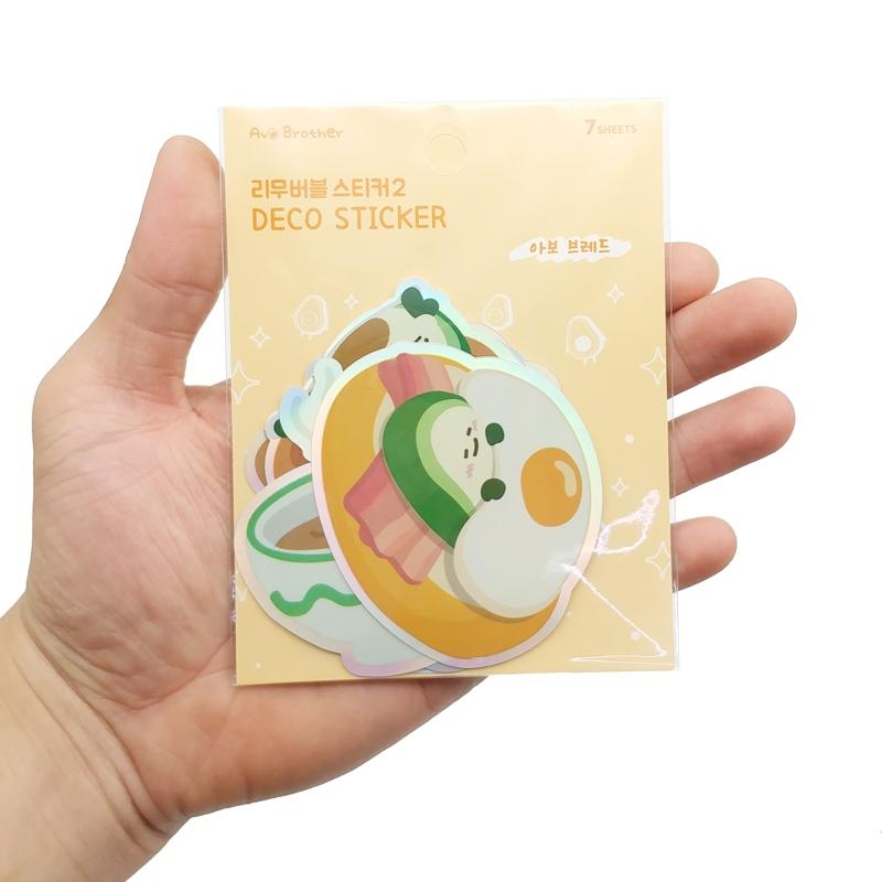 Bộ 7 Miếng Sticker Bơ Avo Brother 4 - Magic Channel