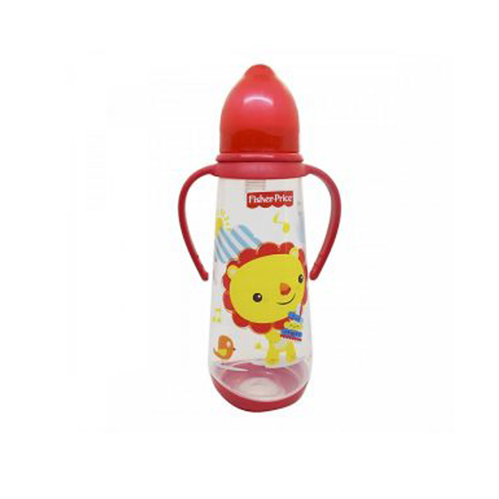 Bình sữa núm silicone, tay cầm, kèm đế 250ml Fisher Price FP13