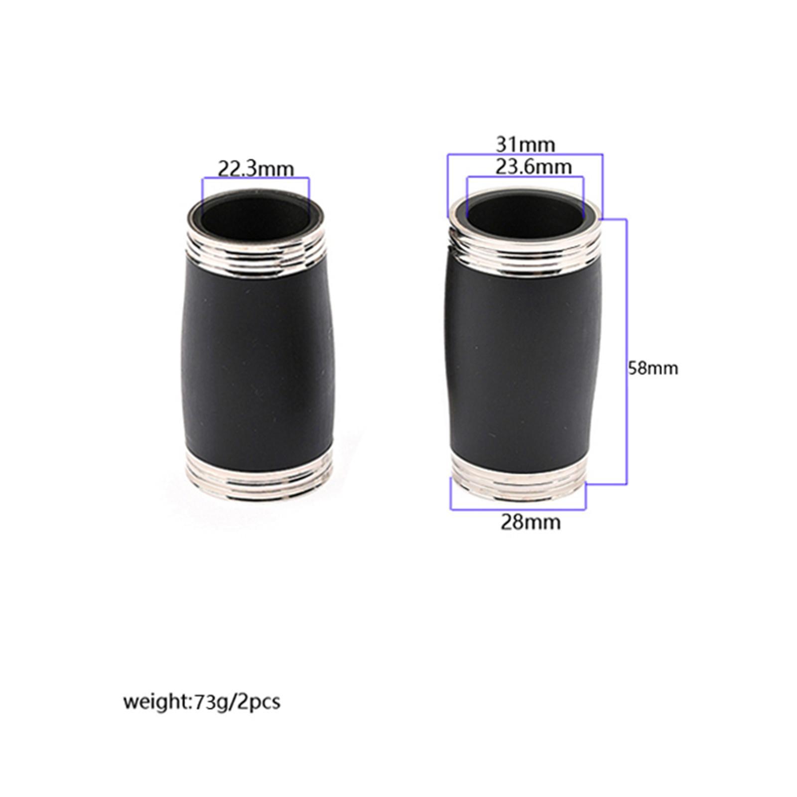 4 Pieces Bakelite Clarinet B Flat Tube Tuning Clarinet Tuning Tube for Musical Instrument