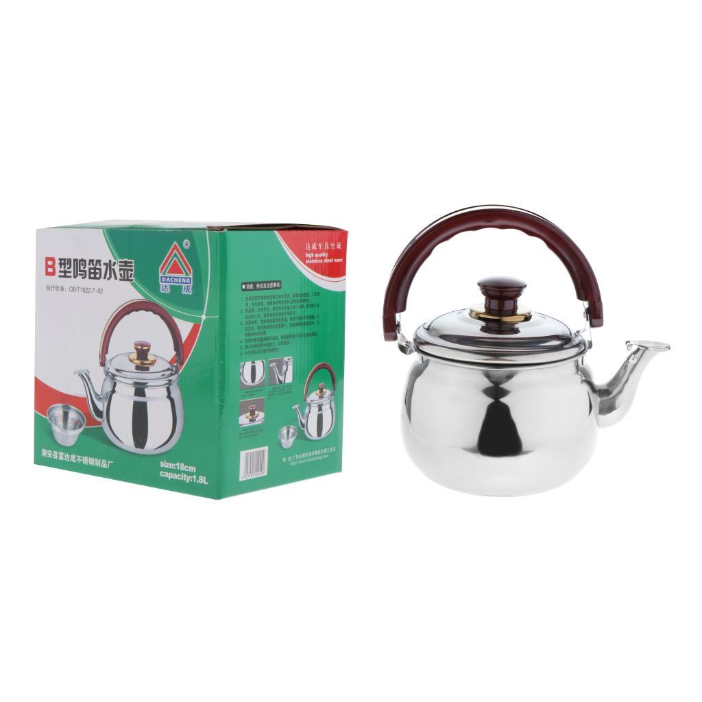 2pcs Stainless Steel Hot Water Kettle Pot With Whistle Sound,Tea Kettle 0.6L