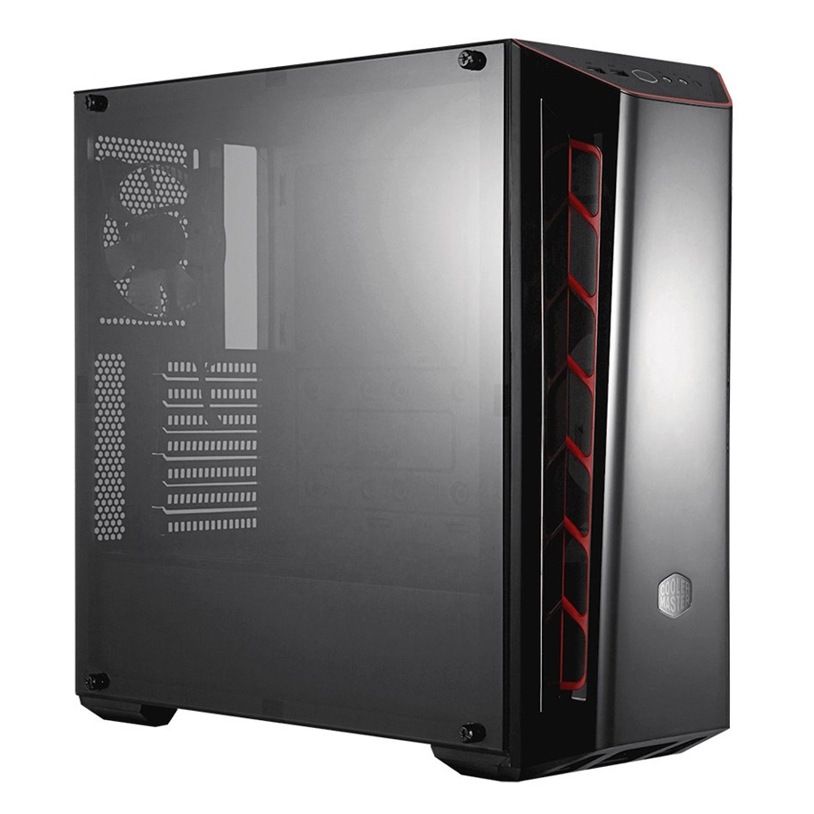 Vỏ Case Cooler Master MB 520 TG RED TRIM - Hàng Chính Hãng