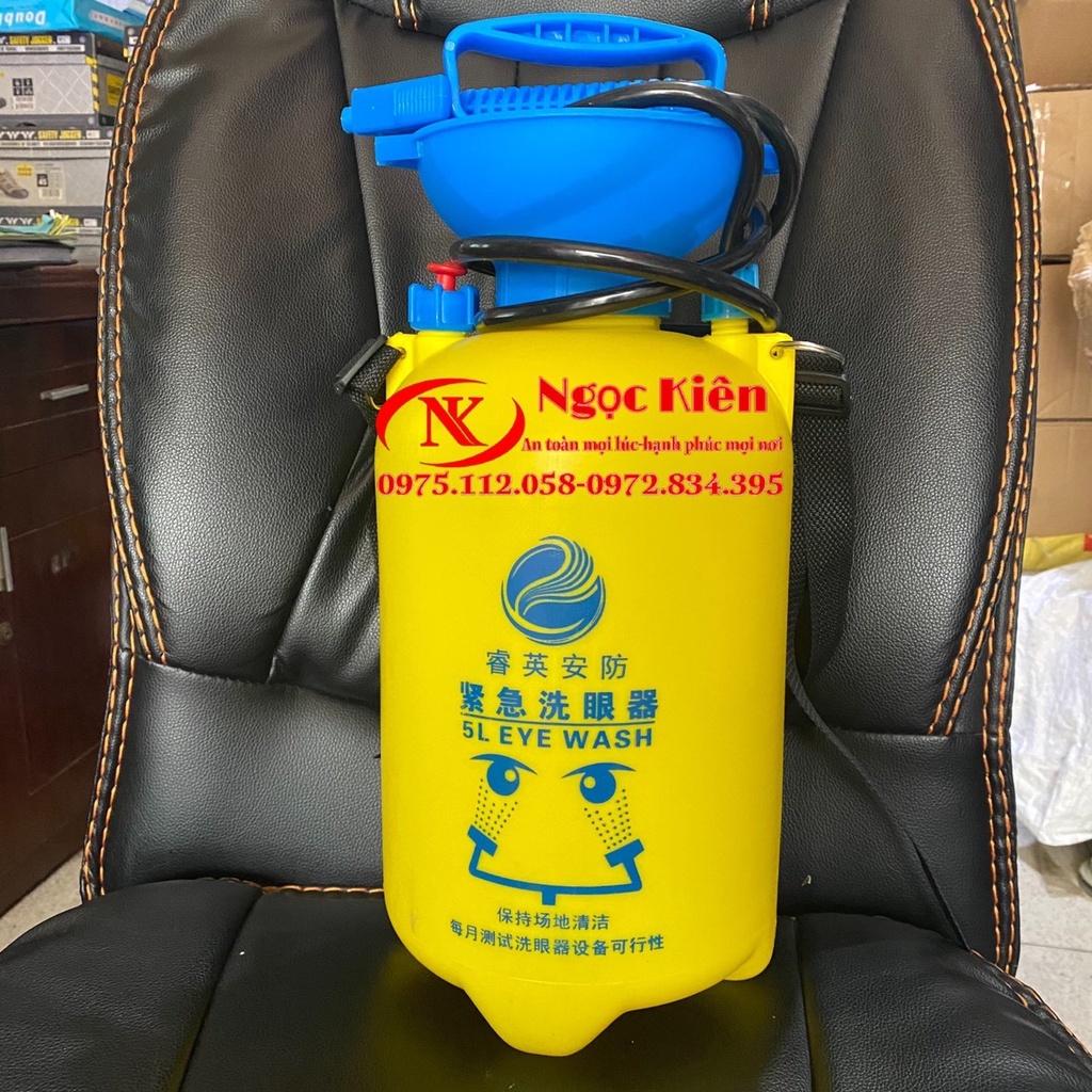 Bình rửa mắt khẩn cấp di động 5 lít, bồn rửa mắt khẩn cấp 5L