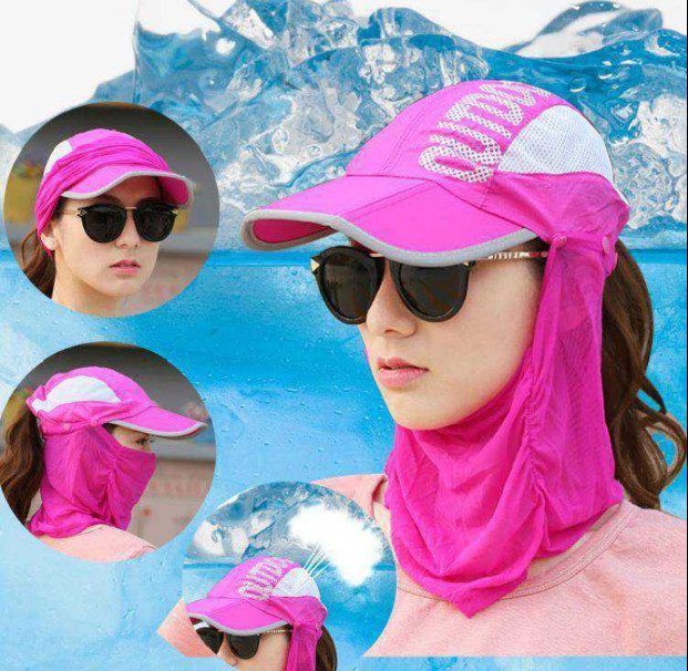 Nón khẩu trang chống nắng chống uv cao cấp, mũ khẩu trang chống nắng 360 độ tạo kiểu