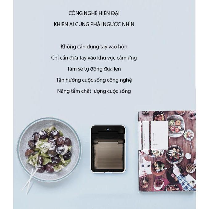 Hộp tăm để bàn cảm ứng SVAVO tia UV diệt khuẩn - The Royal's