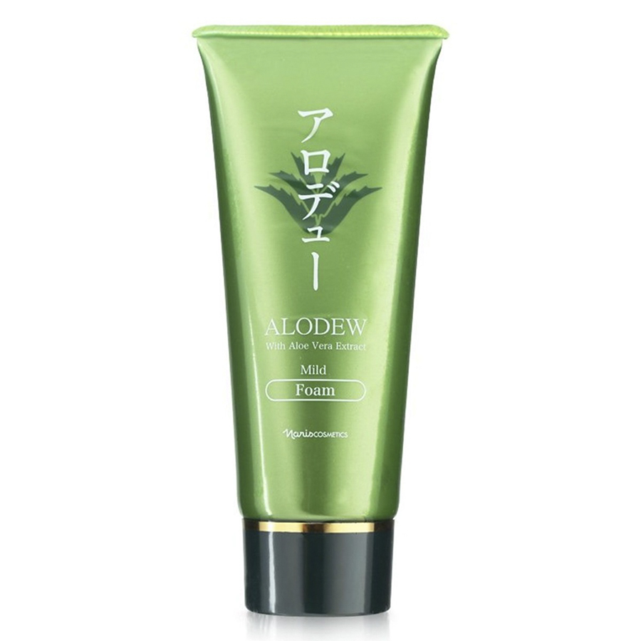 Sữa rửa mặt hỗ trợ trị mụn chiết xuất Lô Hội Naris Cosmetic Alodew Mild Foam – Hàng Chính Hãng