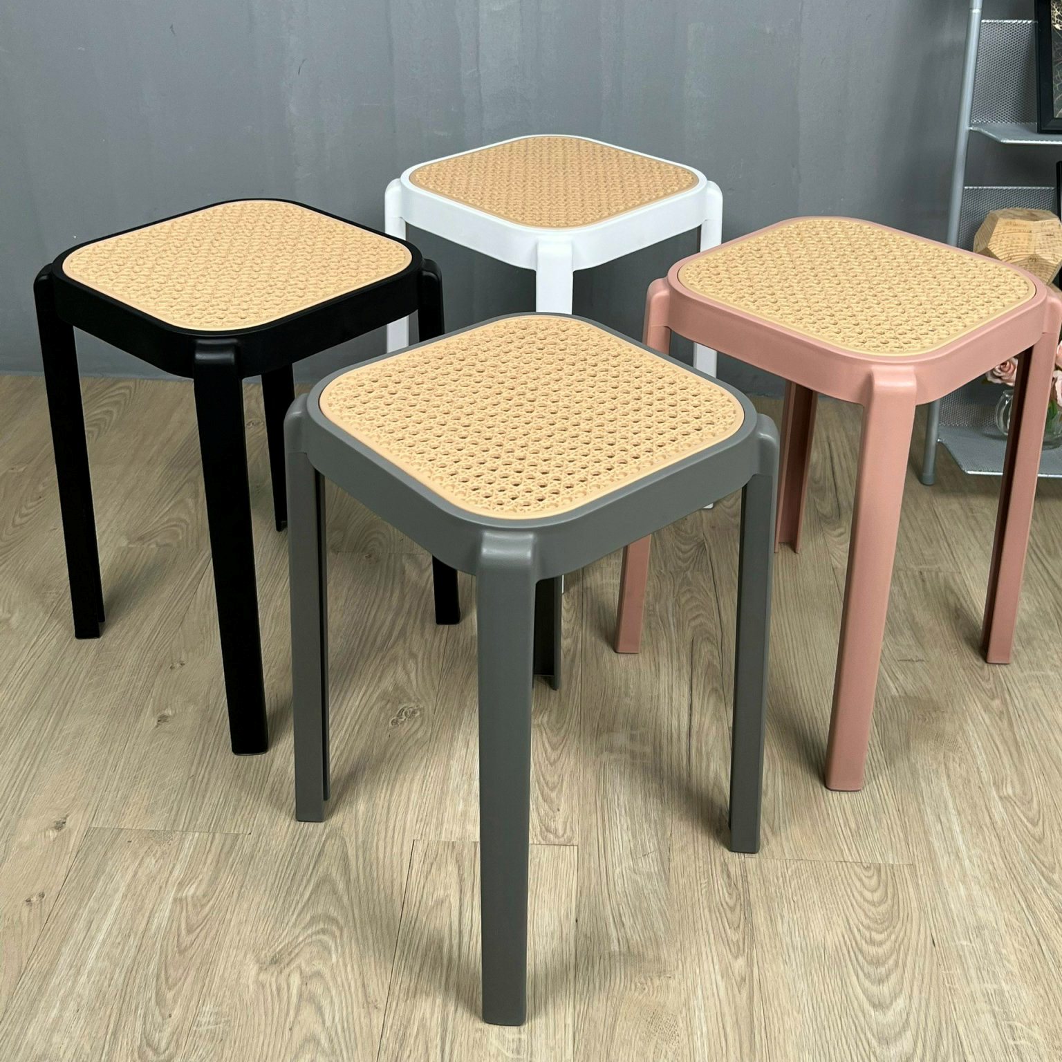 Ghế cafe ngoài trời/ Ghế ăn hiện đại/ Ghế nhựa giả mây