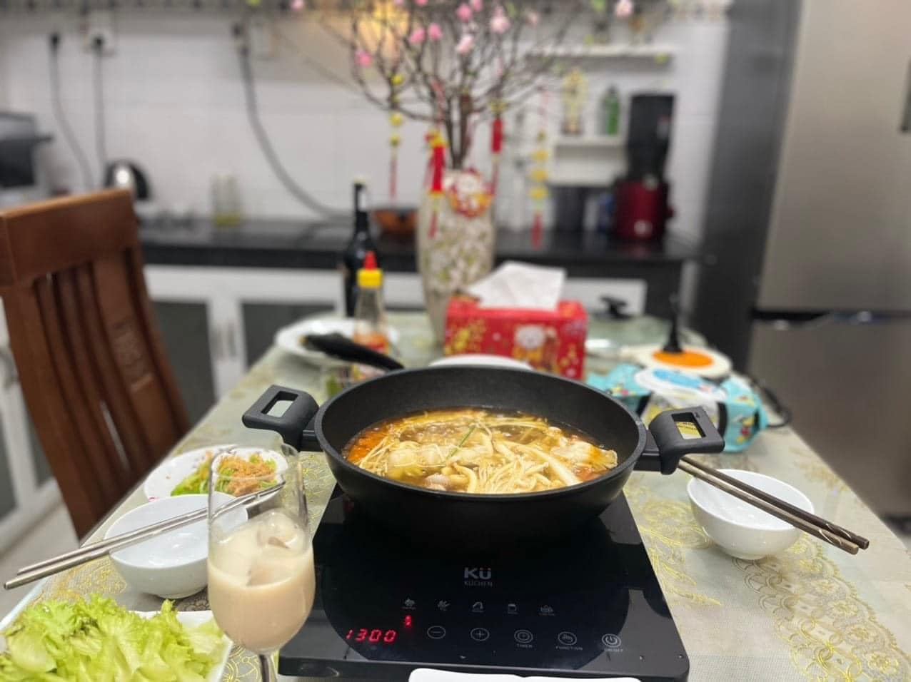 Bộ nồi chảo phủ kim cương DIAMANTE KUCHEN - Hàng Chính Hãng
