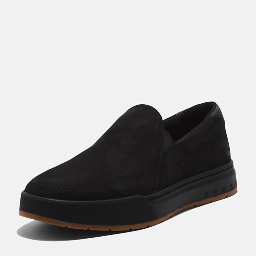 [NEW 2023] Timberland Giày Lười Nam Maple Grove Slip On Da Nubuck Màu Đen TB0A5PZC04