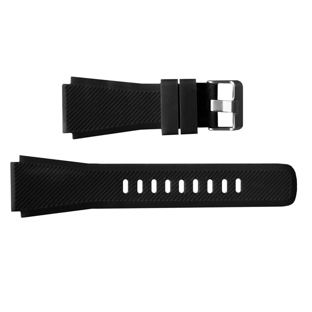 2xReplacement Silicone Band Strap For Samsung Gear S3 22mm Band black