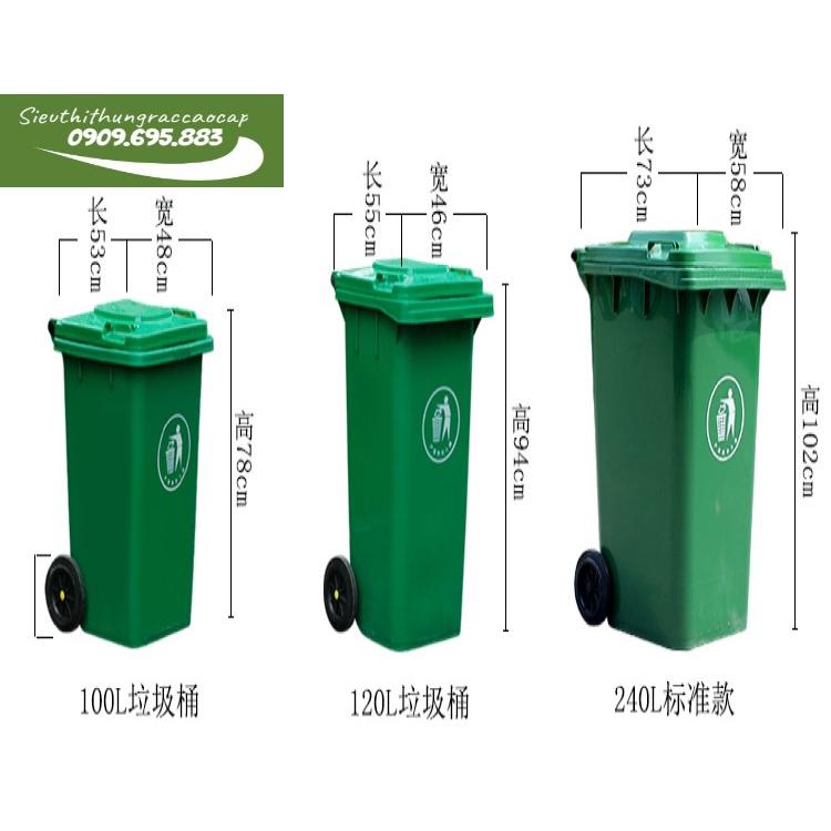 Thùng rác nhựa công cộng 60L