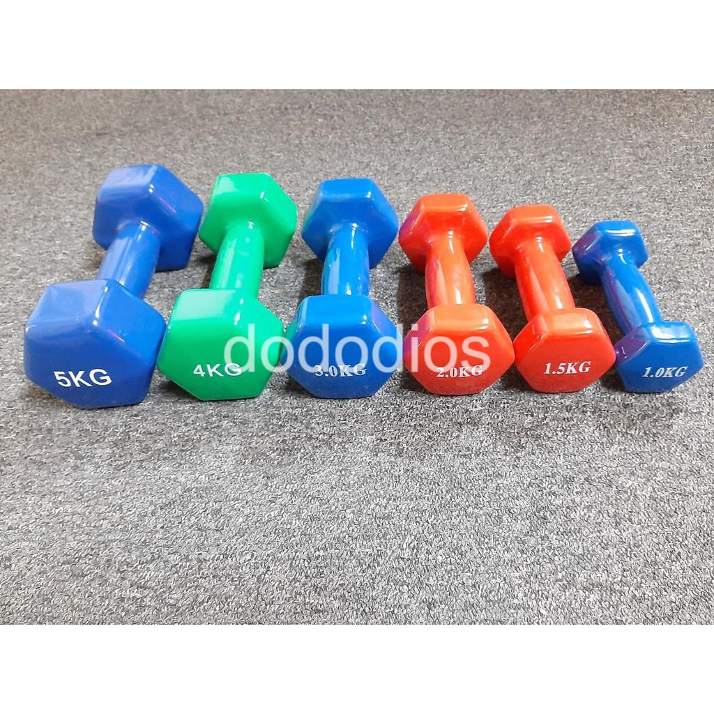 Tạ Tay gang đặc bọc cao su dododios tập gym, Yoga Pilates (1 chiếc )