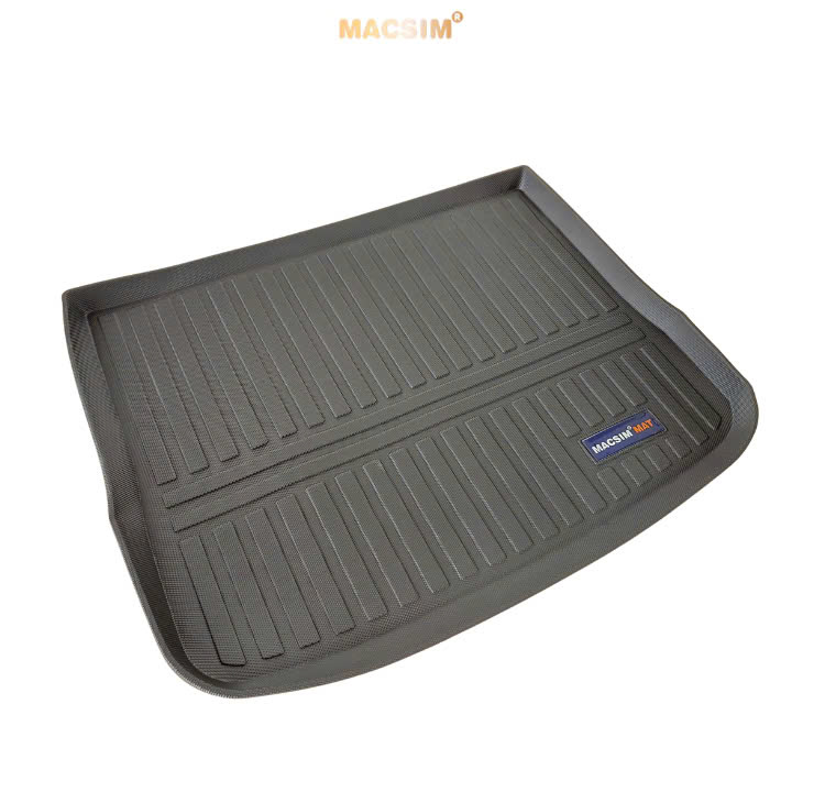 Thảm lót cốp(hn) xe ô tô VOLKSWAGEN TIGUAN (2013-2016) nhãn hiệu Macsim chất liệu TPV cao cấp màu đen(101)