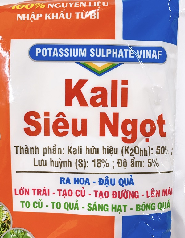 Phân Bón Kali Siêu Ngọt - Kali Trắng Siêu Ngọt - Gói 1Kg