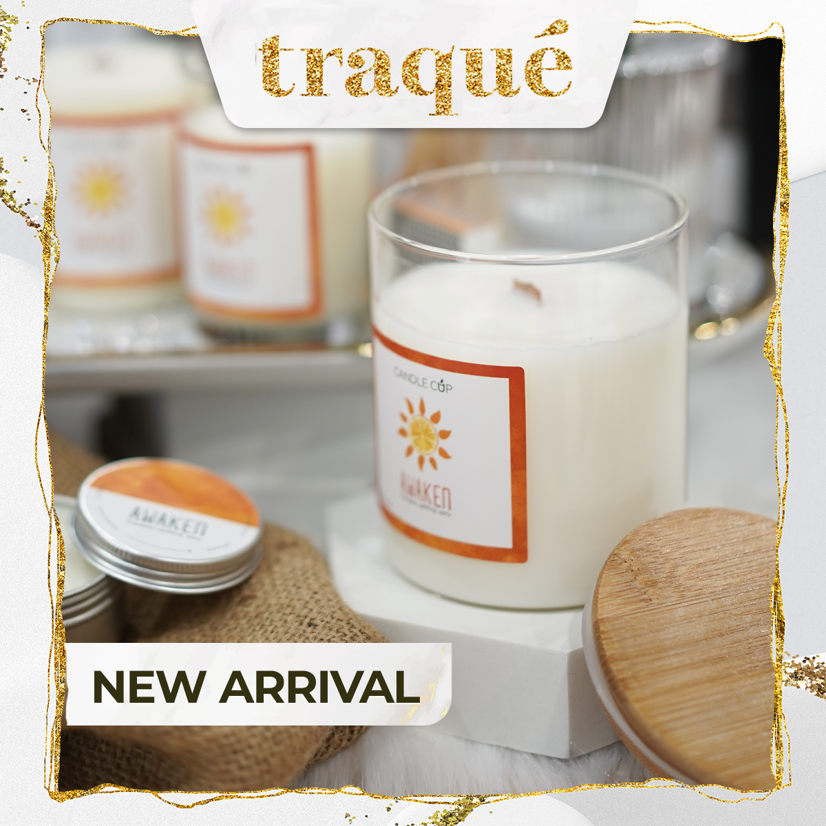 Nến thơm tinh dầu cao cấp không khói an toàn Candle Cup - AWAKEN - L - 350G