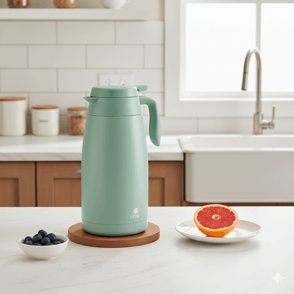 Bình Giữ Nhiệt Gia Đình Elmich EL1292 2L EL1291 1.6L, Hàng Chính Hãng, Inox 304 - JoyMall