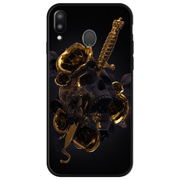 Ốp lưng cho Samsung Galaxy M20 nền hoa vàng 1 - Hàng chính hãng