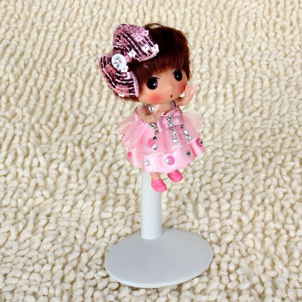 2x Giá đỡ Búp Bê Có Thể điều Chỉnh Màu Trắng 14-20cm Cho Gấu Doll