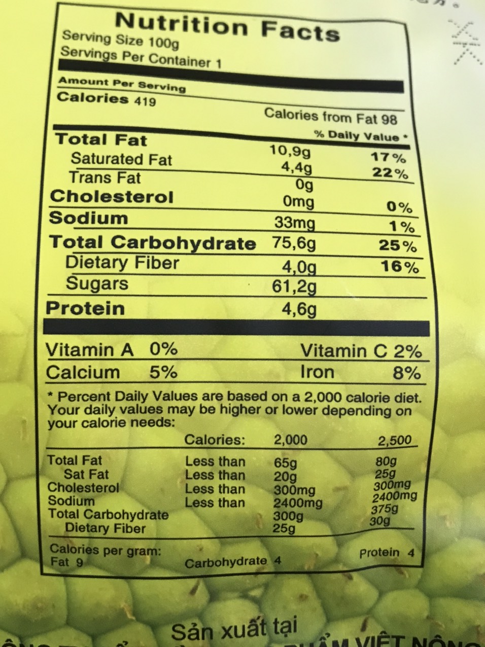 Mít Sấy Chân Không Giòn Xốp Tự Nhiên (Jackfruit Chips) VINOFOOD  100grs (Gói = 100 grs) - Export