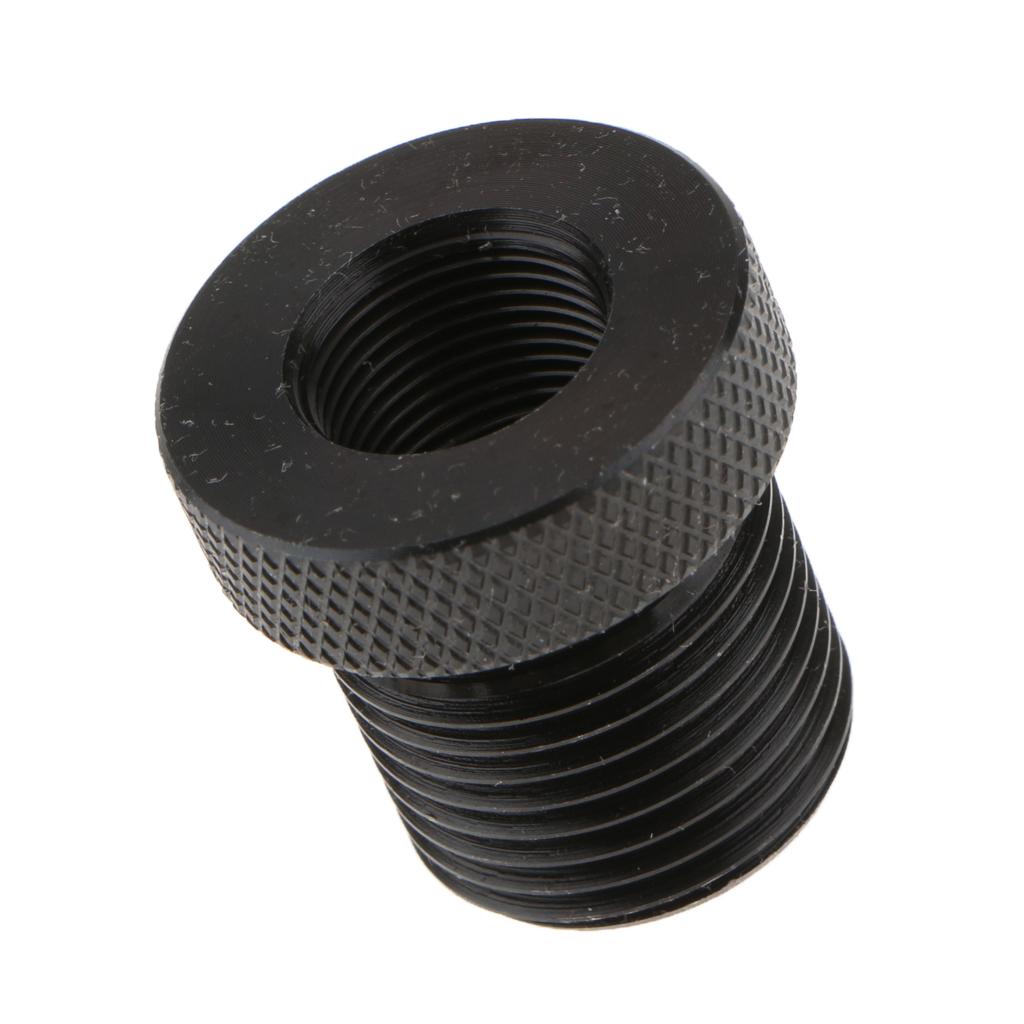 Automotive Car Oil Filter Knurled Fitting 1/2-28 to 3/4-16 - Black