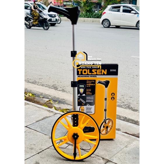 Bánh xe đo đường điện tử Tolsen 35192, thước lăn đường bằng bánh xe đo khoảng cách